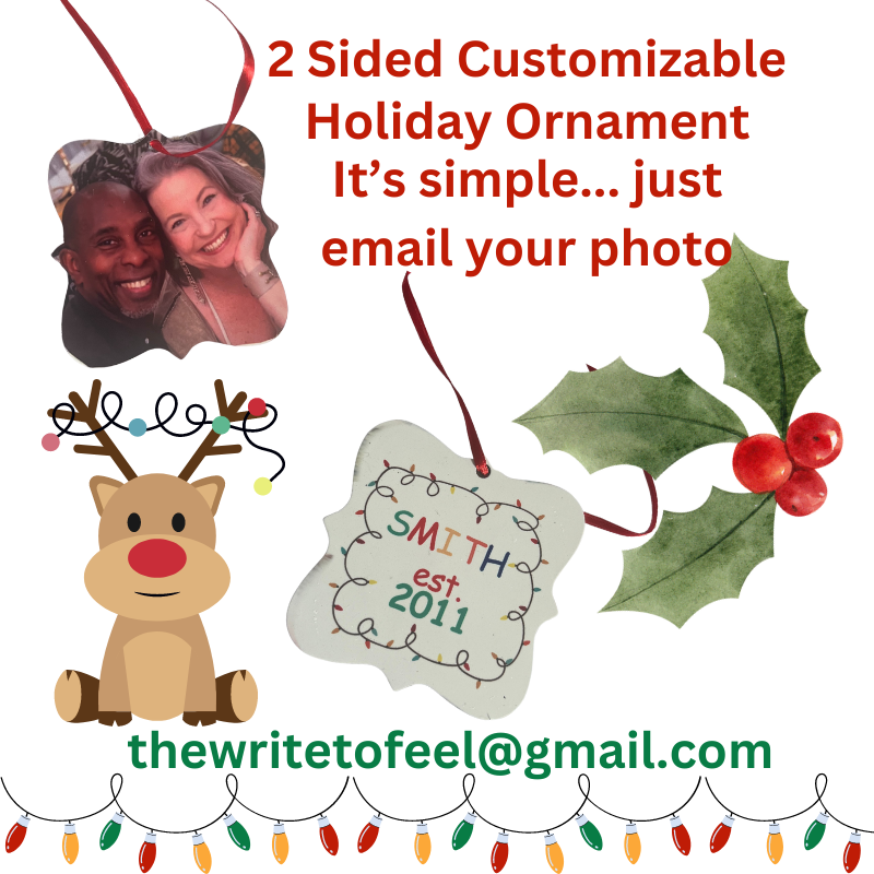 Two-Sided Customizable Christmas Ornament – Add a Personal Touch to Your Holiday Decor!