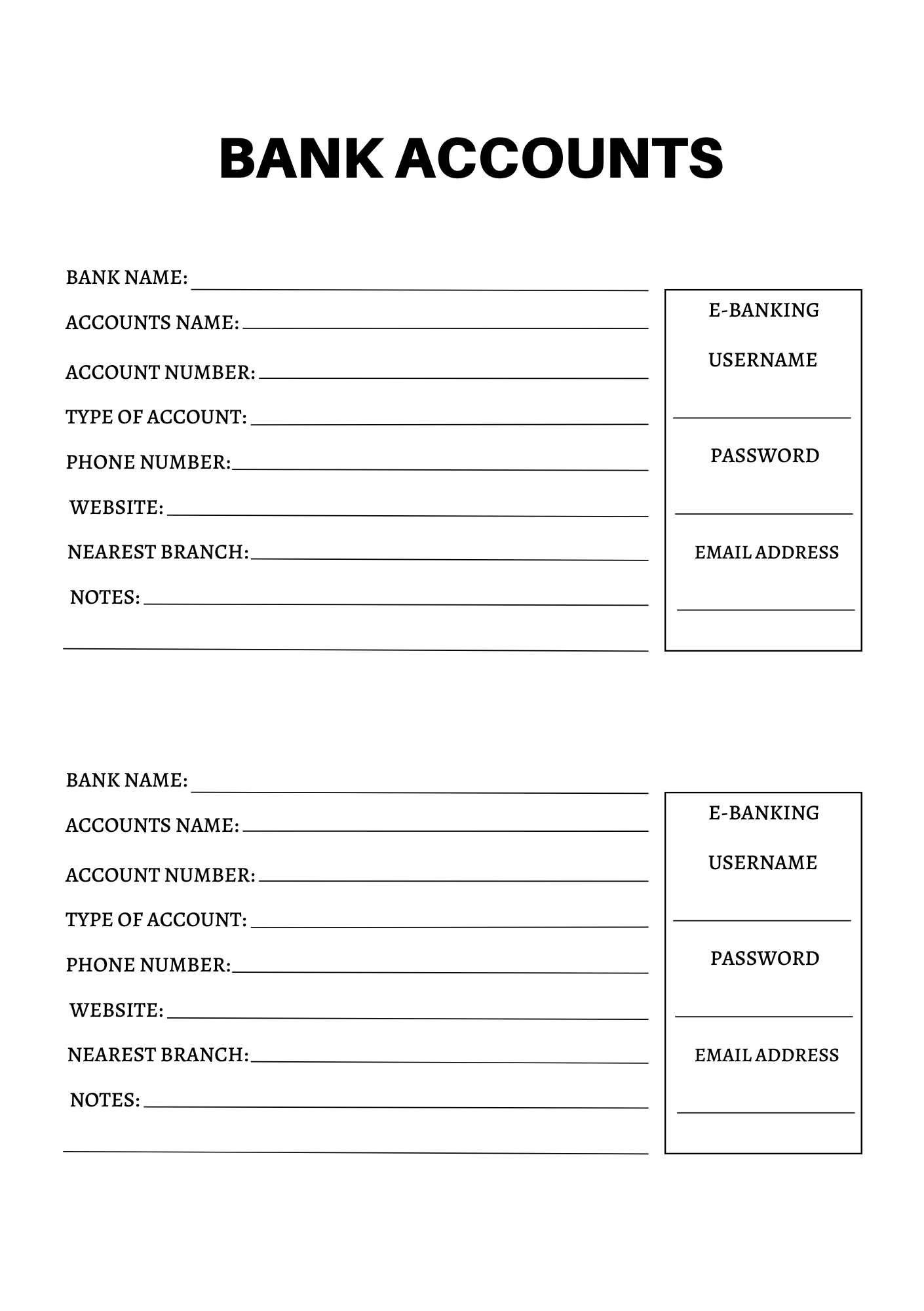 Budget Planner Journal Inserts – 56 Pages: Take Control of Your Finances