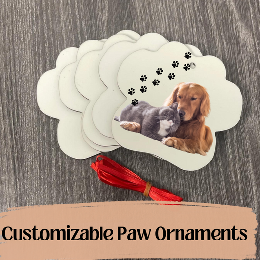 Customizable Paw Print Ornament – Celebrate Your Furry Friend