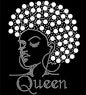 QUEEN Rhinestone Black Tee