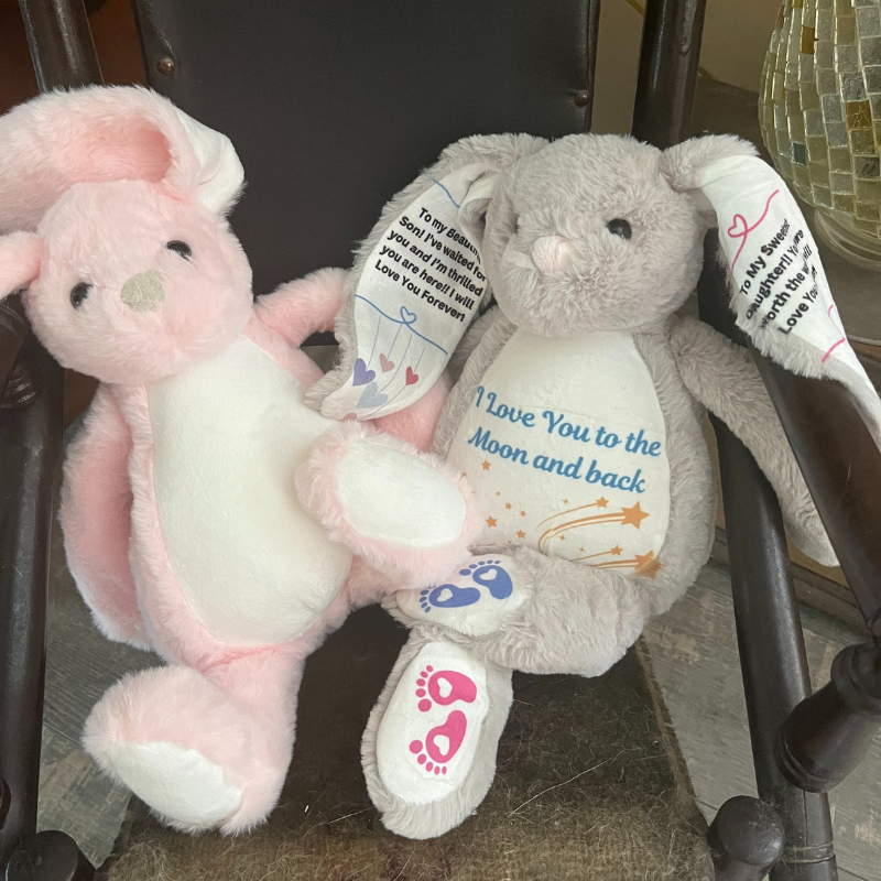 Rosco and Rosie the Customizable Bunny Keepsake