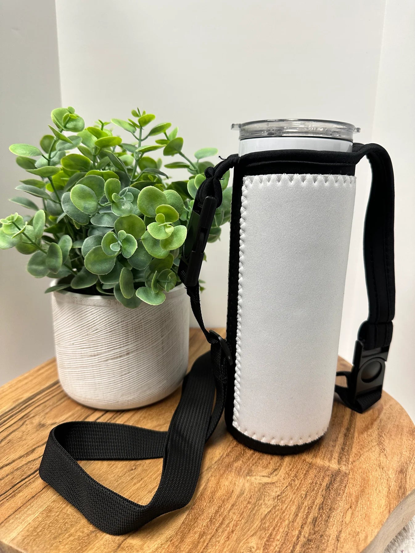 Customizable Tumbler Holder with Shoulder Strap – Sip in Style, Hands-Free